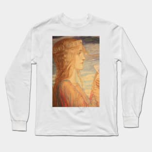 Isolde (detail from Tristan and Isolde) by John Duncan 1912 Long Sleeve T-Shirt